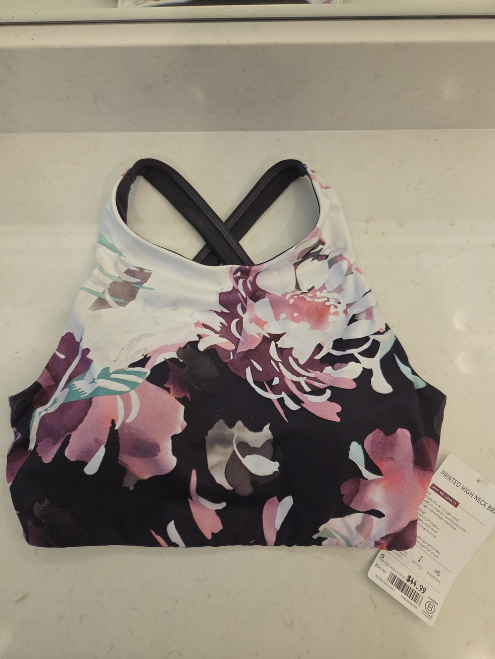 NWT Athleta High Neck Sports Bra